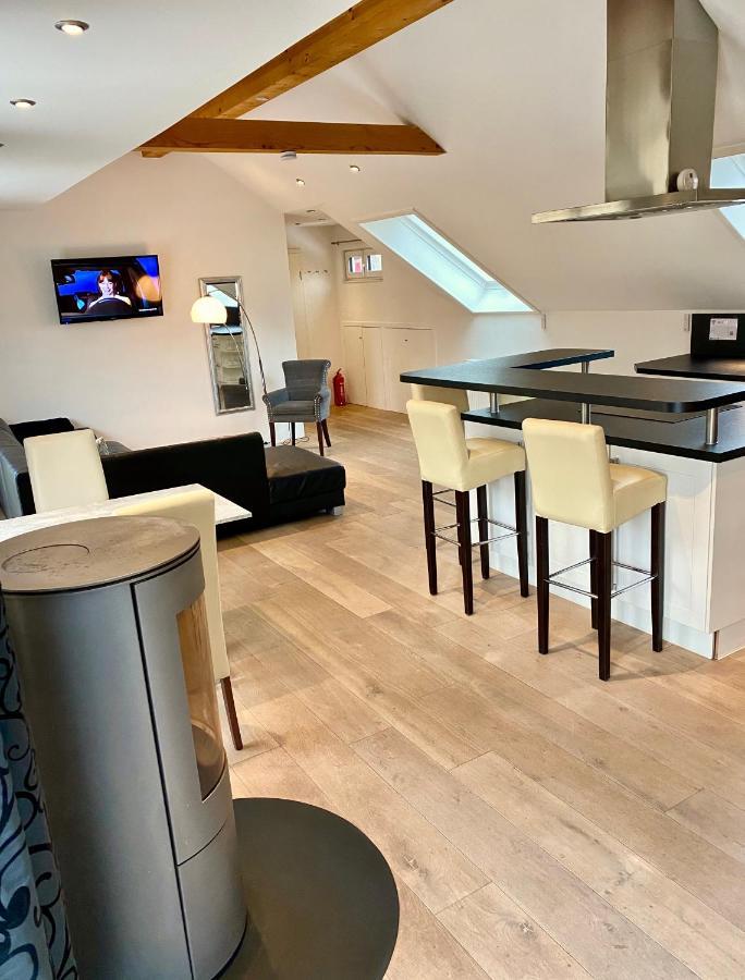 Luxurioeses Studio Im Zentrum, Balkon, Kamin, Klima Apartman Ravensburg Kültér fotó