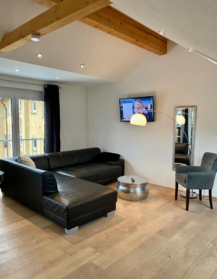 Luxurioeses Studio Im Zentrum, Balkon, Kamin, Klima Apartman Ravensburg Kültér fotó