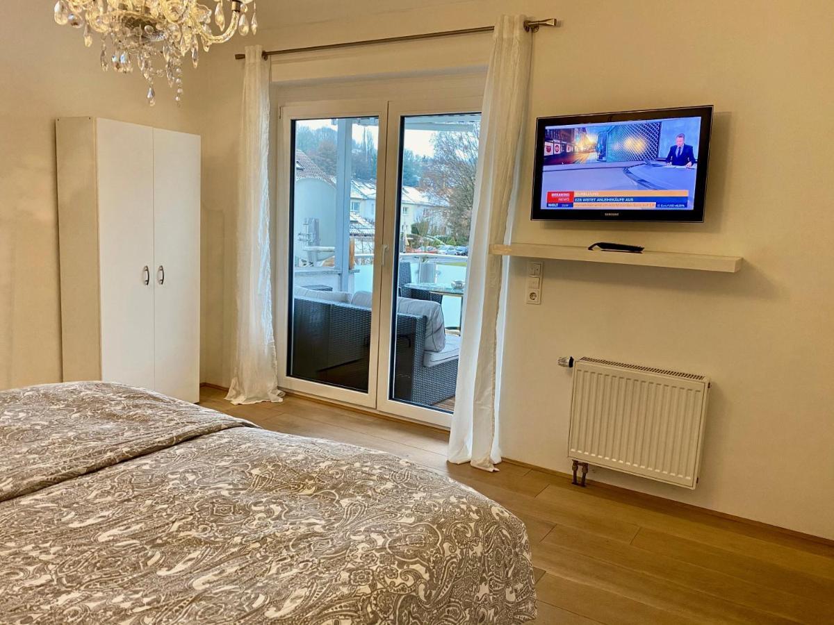 Luxurioeses Studio Im Zentrum, Balkon, Kamin, Klima Apartman Ravensburg Kültér fotó